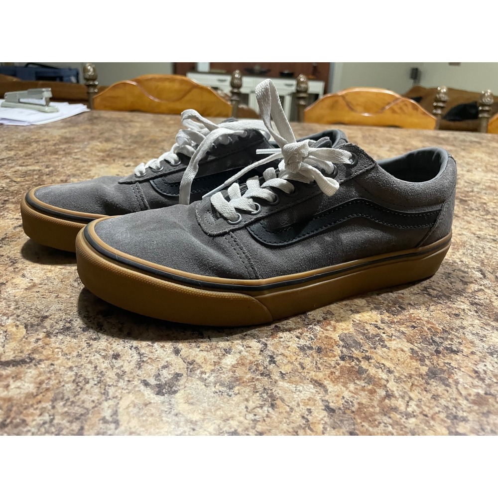 Vans Old Skool Ward Low Top Gray Suede Gum Sole Skate Shoes Mens7.5 - Picture 10 of 10